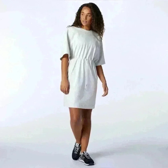 New Balance Athletic T-Shirt Dress in Grey Size Small - Picture 1 of 10